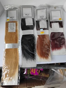 Black and Gold Human Hair Extensions 10"-12"-14"-18"- 10 Shades - Picture 1 of 13