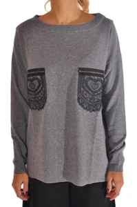 Twin Set Woman Maglia manica lunga Medium grey 3381 - Picture 1 of 3