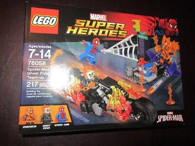 NOVO 76058 LEGO Spider-Man: Ghost Rider Team-Up Hobgoblin Marvel aposentado - lacrado - Imagem 1 de 2