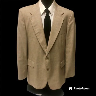 Vtg 60 70's Dillards MoD Brown Copper Sport Coat OVERCHECK Jacket PLAID Blazer - Image 1 of 4