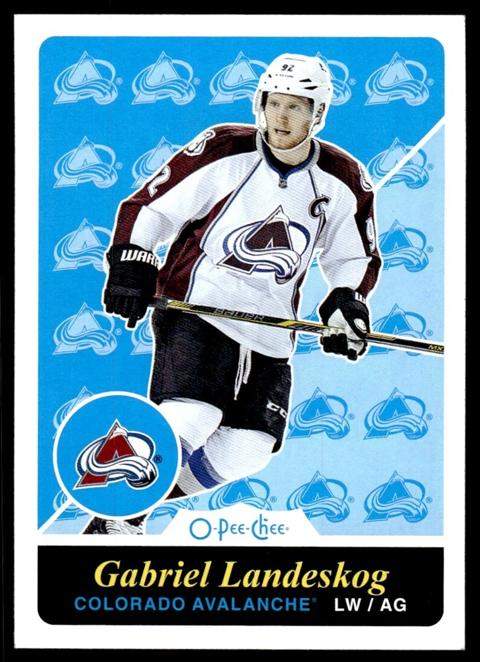 2015-16 O PEE CHEE RETRO Gabriel Landeskog Colorado Avalanche #176 - Image 1 of 2