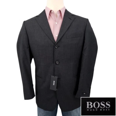 NEW Hugo Boss Mens Blazer Size 38S Short Sport Coat Suit Black Einstein Sigma - Image 1 of 4