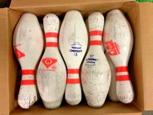 Used Case of  Bowling Pins (1 Case of 10 used pins) Great Target Practice!! - Picture 1 of 1