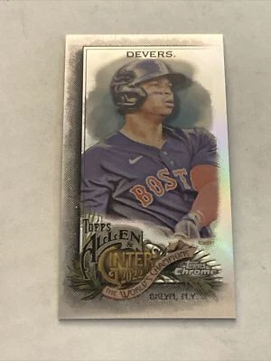 2022 Topps Allen & Ginter Chrome Rafael Devers Mini Refractor #46 RED SOX - Image 1 of 2
