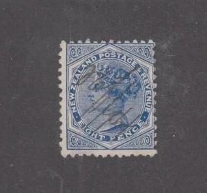 NEW ZEALAND # 6 LIGHT USED 8p QUEEN VICTORIA CAT VALUE $60 - Picture 1 of 1