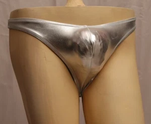 Tangas Estilo Para Hombre Leotardo Plata Spandex para Hombre Talla Todas las Tallas (S-M) - Imagen 1 de 2