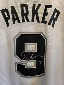 Basketball Jersey San Antonio Spurs Tony Parker Signed XL - Picture 1 of 11