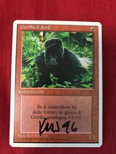 MTG Magic The Gathering Kird Ape Italian Signed Artist Proof Auto **VERY RARE**