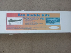 Ben Buckle Fokker D VIII 1/6 semi-scale model for r/c - 57" wingspan,unmade kit. - Picture 1 of 7