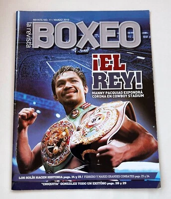 MARCH 2010 Manny Pacquiao BOXEO LA REVISTA MAGAZINE 11 Program Boxing PacMan - Image 1 of 4
