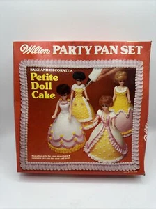 Wilton Petite Doll Cake Bake & Decorate Party Pam Set Vintage 1977 NEW OPEN BOX - Picture 1 of 11