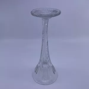 Vintage Period Glass Shelf Stand Hat Wig Clear Stand 8 3/4” Tall - Picture 1 of 5