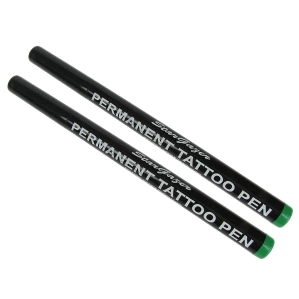 Tatuaggio Body Art Penna Stargazer Semi Permanente Temporanei Costume 05 Apple X - Immagine 1 di 1