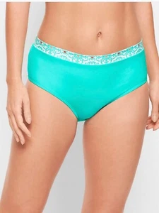 NWT Cabana Life Talbot Sz XL Medallion Swim Brief Bottoms Lined UPF 50+ Aqua $52 - Picture 1 of 7