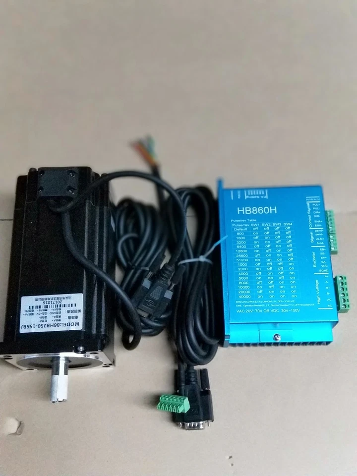 NEMA34 High Speed Stepping Servo Set with Encoder Stepper Motor + Driver - Image 1 of 1