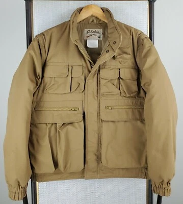 De Colección Cabelas Talla Mediana Plumón Relleno Chaqueta/Chaleco Combo Pesca Caza Hombres Caqui Foto 1 de 4