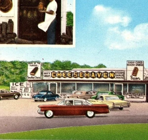VTG Cheese Haven Ad Postcard Port Clinton Ohio's Largest Cheese Shop Mail Order - Imagen 1 de 3