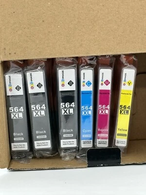 Printer Ink Cartridges For HP 564 564XL Photosmart 6510 6520 7510 7520 5520 5510 - Image 1 of 2