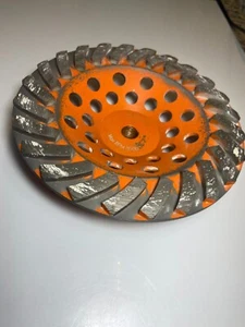 Rigid Grinding Wheel 7-Inch 5/8 24-Segment 8500-RPM Concrete Turbo Cup LIGHT USE - Picture 1 of 12