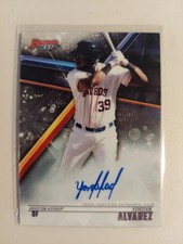 Yordan Alvarez 2018 Bowman's Best of '18 Autographs #B18YA Auto Astros On Card