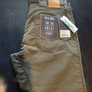 DU/ER Shorts Men's 34W Slim Fit Stretch No Sweat 10" Short Army Green Duer NEW - Picture 1 of 3