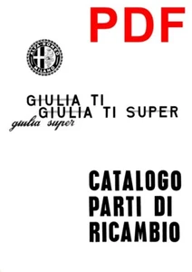 Alfa Romeo Giulia TI / Super parts catalog - Picture 1 of 5