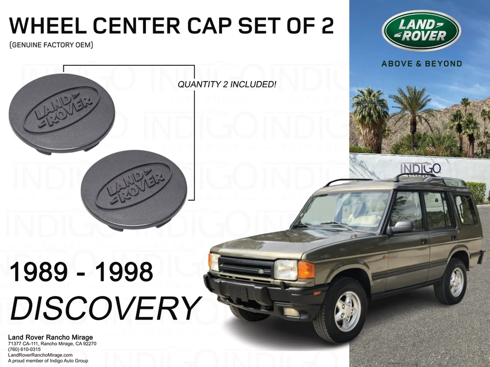 1989-1998 Land Rover DISCOVERY Genuine Wheel Center Cap Set  DIS-ANR2391LAL X 2 - Image 1 of 3