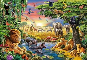 Rompecabezas Clementoni The African Gathering (2000 piezas) - Imagen 1 de 1