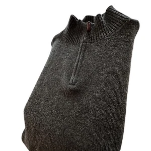 Suéter Polo Ralph Lauren 1/4 Cremallera 100% Lana de Cordero Para Hombre Talla XL Gris De Colección - Imagen 1 de 10