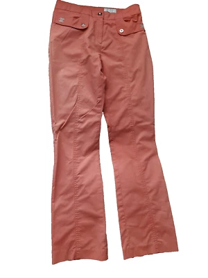 Y2k Chanel Identification 90s 2000 Coral Peach cargo style pants Medium - Image 1 of 4