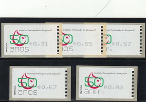 PORTUGAL ATM SET AMIEL NATIONAL INSTITUTE OF BLOOD AF # 45 (2008) MNH (**) - Bild 1 von 1