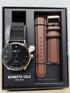 Kenneth Cole New York Mens Diamond Stainless Steel Watch Brown - KCWGG186562 - Picture 1 of 11