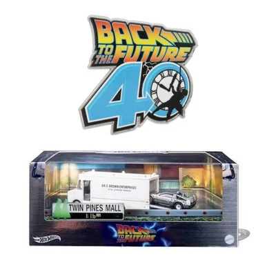 🚐🚙 Hot Wheels Back To The Future 40th Time Machine & Doc GMC Van Set BTTF SDCC - Image 1 of 4