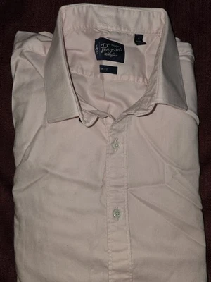 Camisa de vestir Penguin By Munsingwear para hombre manga larga con botones 16 34/35 Foto 1 de 4