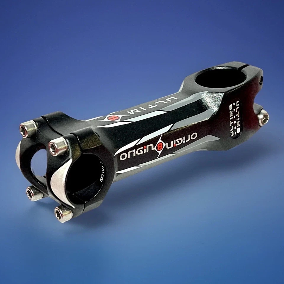 Origin8 Ultim8 1-1/8 Threadless Stem 110mm +/- 5 Degree Rise 25.4mm Clamp Black - Image 1 of 4