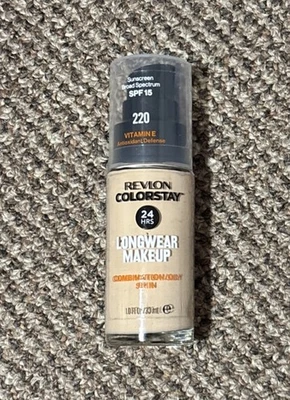 Revlon Colorstay Softflex Makeup Combo/oily SPF 6 uns NWOB 220 NATURAL BEIGE - Image 1 of 2