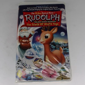 Rudolph The Red-Nosed Reindeer & Island Of Misfit Toys VHS 2001 Animated - Picture 1 of 7