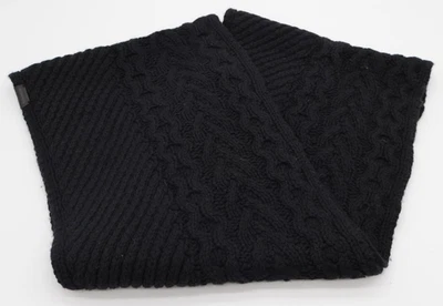 Coach 84061 Mujer Capucha Infinity Legacy Aran Cable Tejido Bufanda Envoltura Negra Nueva con Etiquetas Foto 1 de 4