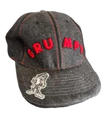 Disneyland Resorts Lana/Poliéster Gruñón Sombrero Gorra Snapback Gris Sombrero *LEER* Foto 1 de 4