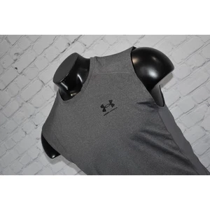 Camisa de gimnasio Under Armour camiseta sin mangas para hombre talla XL compresión gris HeatGear poliéster - Imagen 1 de 9