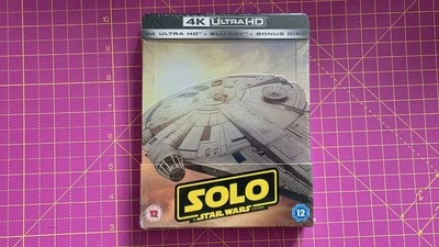 Solo A Star Wars Story Ltd Ed Steelbook 4K UHD  Movie UK NEW SEALED - Image 1 of 2