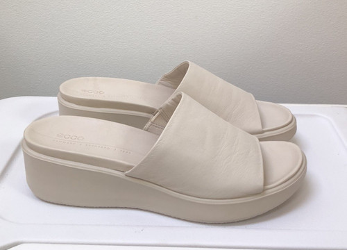 ECCO Flowt sandalo donna con zeppa e zeppa in pelle nabuk calcarea misura 9 9 5 (40)