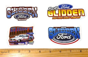 BOB GLIDDEN FORD PRO STOCK Logo and Thunderbird NHRA Drag Racing Die Cut Sticker - Picture 1 of 1