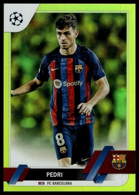 2022-23 Topps UEFA Club Competitions #136 Pedri Yellow Foil #/299 SN - Image 1 of 2