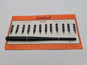 Juego de bolígrafos de línea fina Esterbrook 355 de colección con 12 plumillas - ¡Parece que nunca se usará! - Imagen 1 de 6
