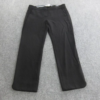 Pantalones de vestir Max Mara para mujer 8 negros mezcla de lana virgen pantalones hechos en Italia Foto 1 de 4