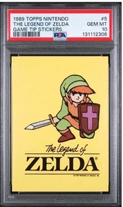 PSA 10 1989 Topps Nintendo The Legend of Zelda Game Tip Stickers #5 Card - Picture 1 of 2