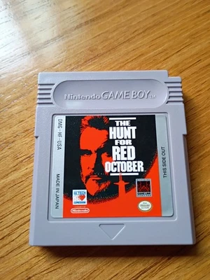 The Hunt for Red October Gameboy Cartridge, Manual, Tested - Image 1 of 4