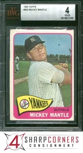 Mickey Mantle Yankees Hof 1965 Topps #350 en muy buena condición 4 - Imagen 1 de 4