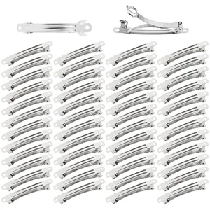 50 Pack 6cm/2.4 Inch Plain Blank Silver Metal DIY (6cm/2.4”) - Picture 1 of 7